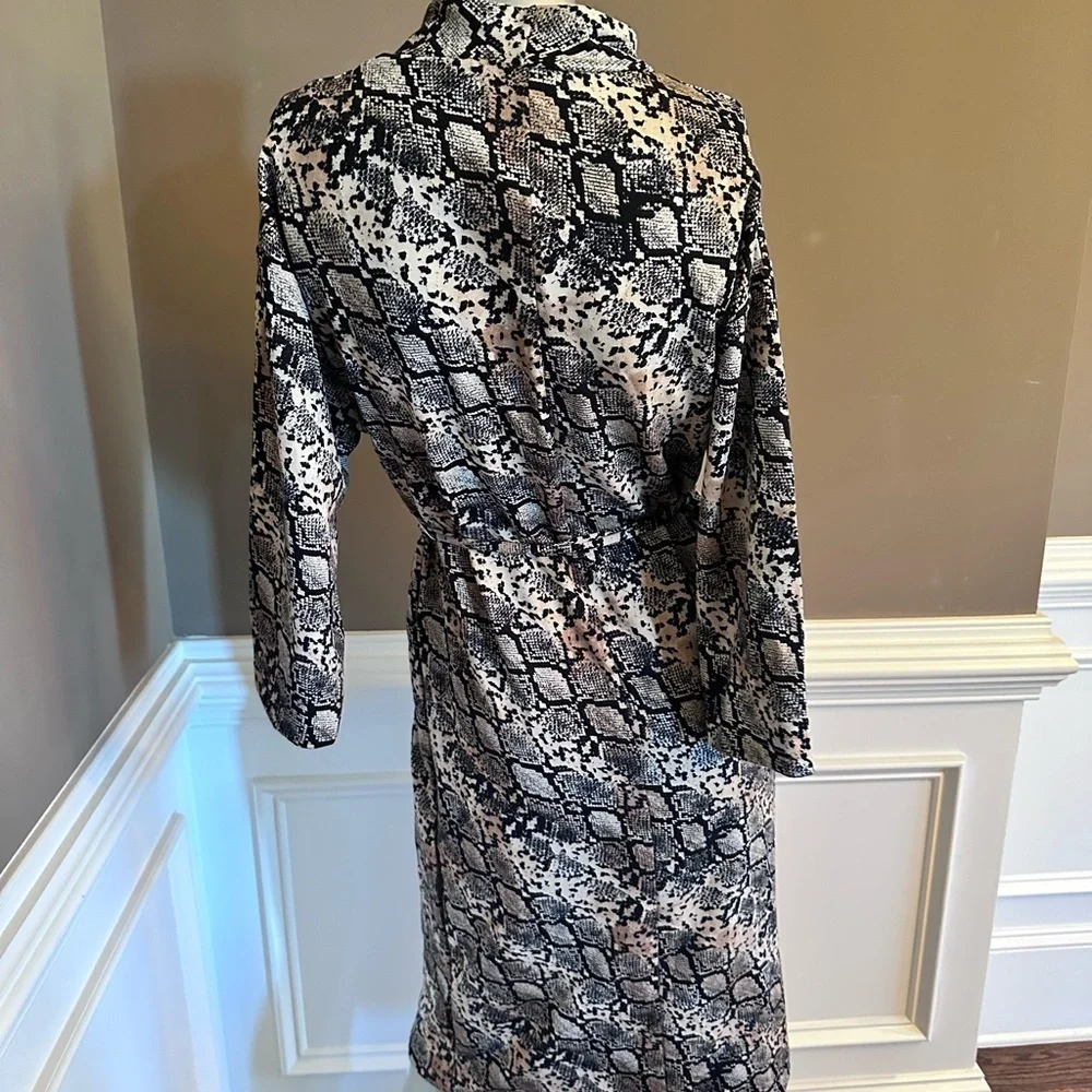 NWT ZARA BASIC Snake Animal Print Midi Sz S